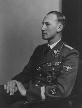 Reinhard Heydrich, chief of the SD (Security Service) and Nazi governor of Bohemia and Moravia. [LCID: 91199]
