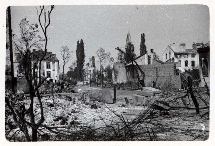 Destruction in Warsaw