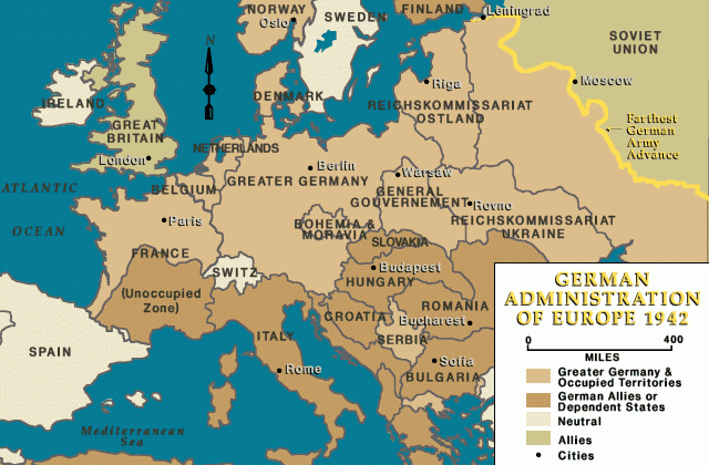 German administration of Europe, 1942 [LCID: eur66060]