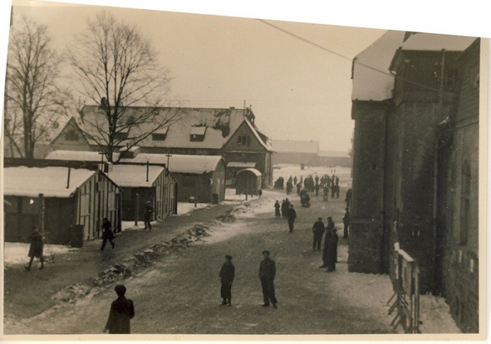 View of a street of the Babenhausen displaced persons camp. Babenhausen, Germany, 1946.