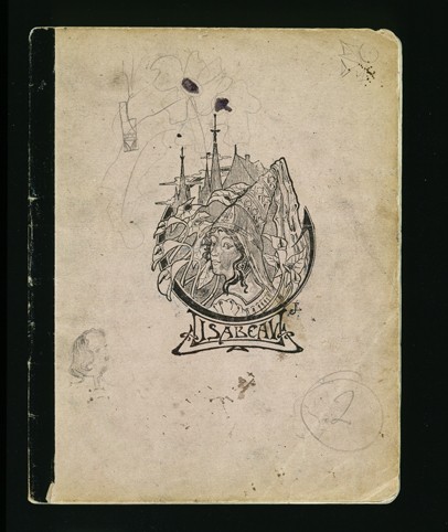 The cover of a diary written by Elizabeth Kaufmann while living with the family of Pastor André Trocmé in Le Chambon-sur-Lignon. [LCID: n06958]