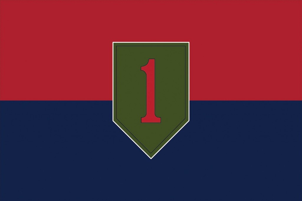 Flag graphic for US 1st Infantry Division
