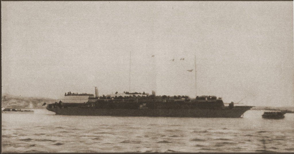 View of the Struma in the Istanbul harbor, Turkey, February 1942.