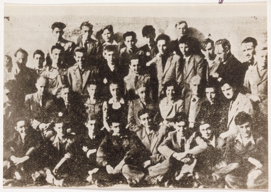 Dawid Sierakowiak (seen here in the 3rd row, 4th from right)