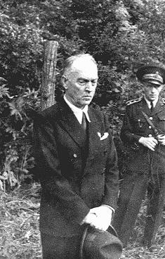 Former Romanian prime minister Ion Antonescu before his execution as a war criminal.