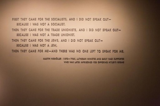 Martin Niemöller: "First they came for the socialists 