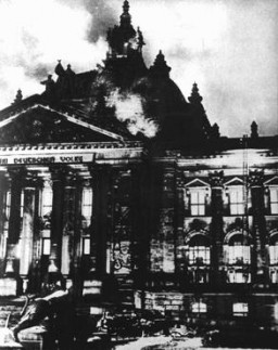 The Reichstag (German parliament) building burns in Berlin. [LCID: 38104]