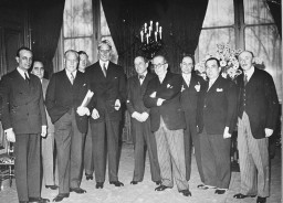 Delegates to the Evian Conference, where the fate of Jewish refugees from Nazi Germany was discussed. [LCID: 47173]