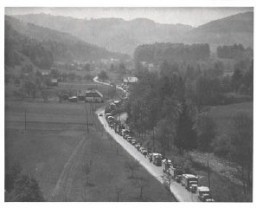 From an Army aircraft, 167th photographer J Malan Heslop captured the magnitude of the German surrenders in Austria. [LCID: sc291]