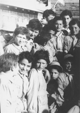 A group of Polish Jewish refugee children (known as the "Tehran Children") arrives in Palestine via Iran. [LCID: 88633]