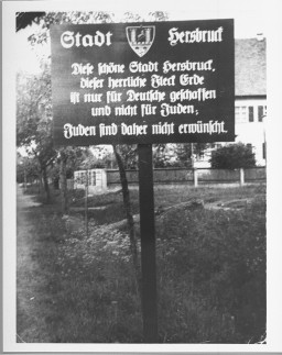 A sign outside a town in northern Bavaria warns: "City of Hersbruck. [LCID: 86302]