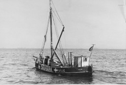 A boat used by Danish fishermen to transport Jews to safety in Sweden during the German occupation. [LCID: 41224]