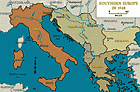 Europa meridional, 1945