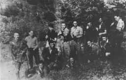A group of Jewish resisters, members of a fighting organization (Organisation Juive de Combat). [LCID: 31281]