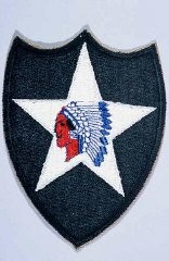 Insignia of the 2nd Infantry Division. The nickname of the 2nd Infantry Division, "Indianhead," was derived from its World War I insignia. This insignia was developed from an emblem a truck driver in the division had painted on his truck.
