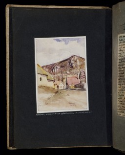 Beifeld album page showing houses used as officers quarters