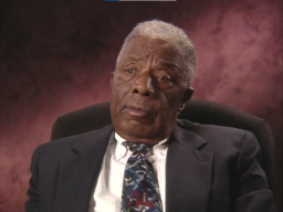 In 1936, John Woodruff was one of 18 African Americans on the US Olympic team competing in Berlin. He won the gold medal for the men's 800-meter race. In this clip from an interview on May 15, 1996, Woodruff describes his personal experiences of racial discrimination during and after the Olympic Games of 1936. 
