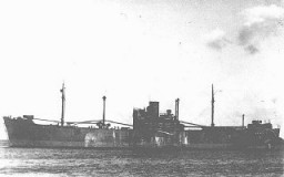El Gotenland, uno de los barcos utilizados durante la deportación de judíos de Noruega a Auschwitz.