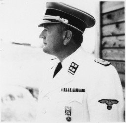 SS Lieutenant Colonel Arthur Roedl, commandant of the Gross-Rosen concentration camp. [LCID: 55771]
