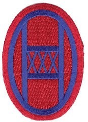 Insignia of the 30th Infantry Division. The nickname of the 30th Division was Old Hickory, named after President Andrew Jackson.
