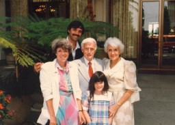 Blanka and Harry with their daughter Shelly, son-in-law, and granddaughter Alexis Danielle. San Diego, California.