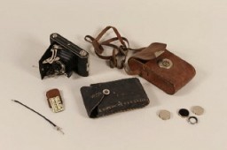 Camera and equipment that belonged to a US soldier