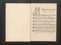 Carl Atkin was United Nations Relief and Rehabilitation Administration (UNRRA) director at the Deggendorf displaced persons camp. He received a songbook created by the survivors in his care. This page shows one of the songs compiled in the book. 