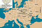 Az európai vasúthálózat, 1939