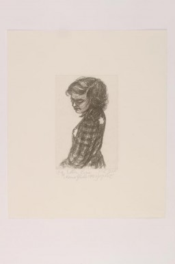 Print of "Portrait of a Young Girl with Two Yellow Badges" by Esther Lurie