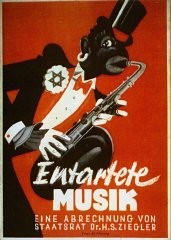 Couverture d’une brochure de propagande nazie anti-noire et antisémite.
