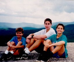 Norman's grandchildren, Michael, Dustin, and Aaron in 1997.
With the end of World War II and collapse of the Nazi regime, survivors of the Holocaust faced the daunting task of rebuilding their lives. With little in the way of financial resources and few, if any, surviving family members, most eventually emigrated from Europe to start their lives again. Between 1945 and 1952, more than 80,000 Holocaust survivors immigrated to the United States. Norman was one of them. 