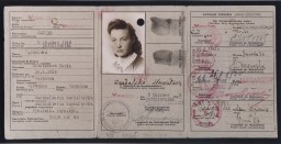 False identification card used by Vladka Meed [LCID: 02325]