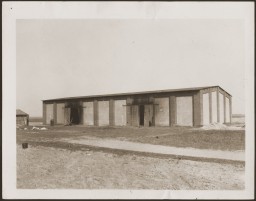 Barn on the outskirts of the town of Gardelegen that was the site of the massacre of over 1,000 concentration camp prisoners. [LCID: 24511]
