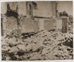 The ruins of Oradour-sur-Glane, destroyed by the SS on June 10, 1944. [LCID: 25726]