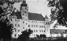 Hartheim castle, a euthanasia killing center where people with physical and mental disabilities were killed by gassing and lethal injection. Hartheim, Austria, date uncertain.
