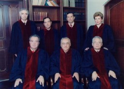 Judge Thomas Buergenthal with members of the Inter-American Court of Justice