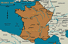 Francia 1933, con Le Chambon-sur-Lignon indicada