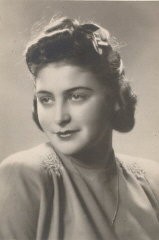 Regina's sister Krysia, Lodz, Poland, 1945.