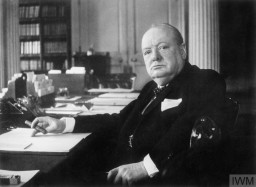 British Prime Minister Winston Churchill