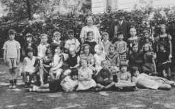 Austrian and Jewish children in a first grade class in Vienna Austria. 1927-1928.