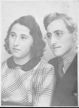 Gerhard and Margot's mother came from a Protestant family. She met her future husband when she went to work in the telephone exchange at his company. She converted to Judaism in 1920. The couple married in 1920, and in 1923 had their twins Gerhard and Margot. Both Gerhard and Margot would become active in Jewish youth movements, and took on Hebrew names (Gad and Miriam). 
On February 17, 1943, Gad was ordered to report to the temporary internment camp established at a former Jewish community building on the Rosenstrasse. He was detained there until March 6, when the group was released following a demonstration.
Later, in the spring of 1943 Gad joined the Chug Halutzi, a clandestine group of Jewish youth in Berlin, most of whom were living in hiding. Because Gad had contacts among both Christians and homosexuals, he was able to arrange hiding places for members of his group. 