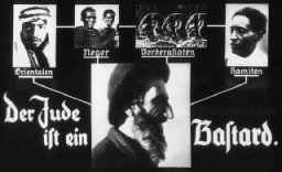 Ilustración propagandística extraída de un cortometraje nazi.
