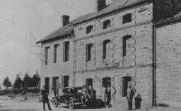 Postcard of a pension (a small hotel) in Le Chambon which served as a refugee home for children sheltered from the Nazis. Le Chambon-sur-Lignon, France, date uncertain.