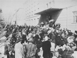 Deportación de judíos. Skopje, Yugoslavia, marzo de 1943.