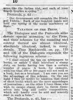 Articolo apparso sul Times il 17agosto 1921