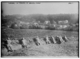 Német katonák az argonne-i erdőben az I. világháborúban. Kb. 1914–1915.