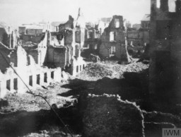 Buildings destroyed during the Warsaw Polish uprising