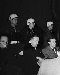 Karl Doenitz, Erich Raeder, and Baldur von Schirach at Nuremberg