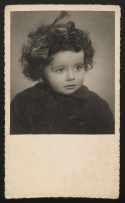 Photograph of Anita Epstein while living the Zendlers (1943-1945), a Polish-Catholic family that hid her during the war