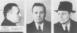 Ecrivain de Düsseldorf arrêté pour homosexualité. Düsseldorf, Allemagne, 1938.